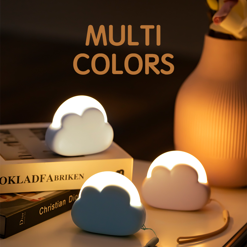 Floating Nightstand With Led Light - Cloud Night Light Mini USB ไร้สายน่ารัก