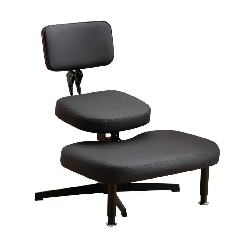 Chairs - เก้าอี้นั่งไขว่ขาแบบปรับระดับได้พร้อมพนักพิง เก้าอี้นั่งตั้งตรงสำหรับยกตัว เก้าอี้นั่งสมาธิ เก้าอี้โยคะ เก้าอี้พักผ่อน แข็งแรงทนทาน