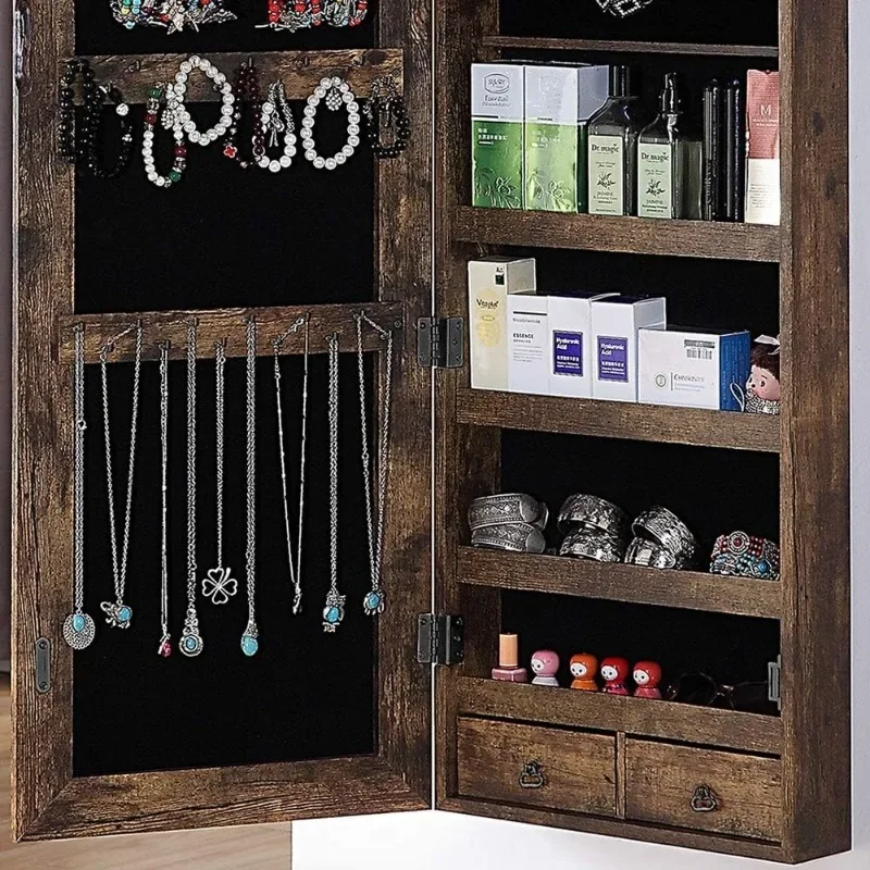 ตู้เก็บเครื่องประดับแบบกระจกเต - Full Length Mirror Jewelry Armoire บทวิจารณ์และราคา