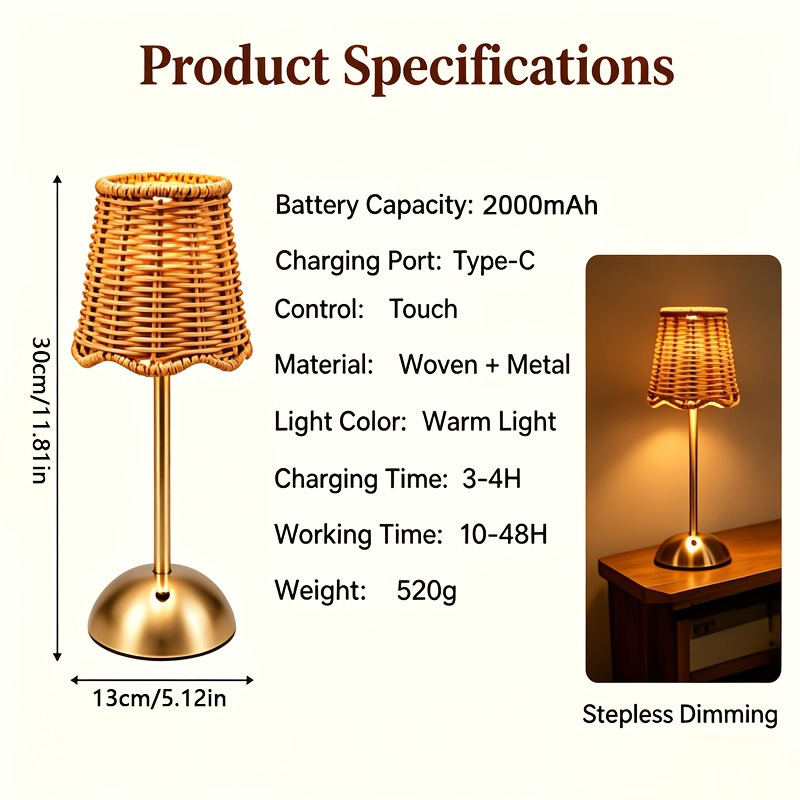 โคมไฟตั้งโต๊ะสไตล์โบฮีเมียนทำจ - Bedroom Furniture บทวิจารณ์และราคา