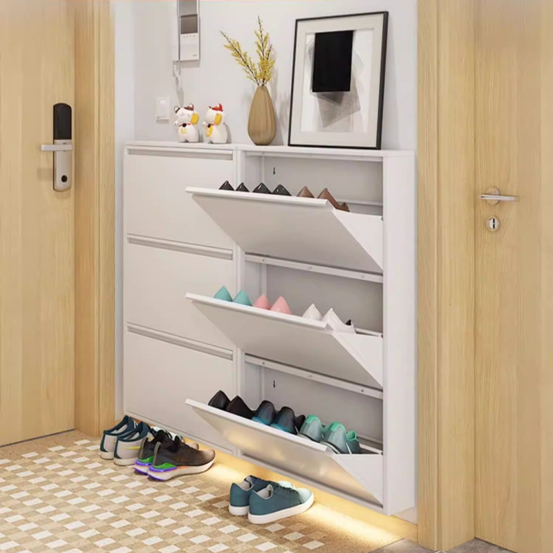 ตู้เก็บรองเท้าทรงเพรียวทันสมัย - Shoe Rack Cabinet Narrow Entryway บทวิจารณ์และราคา