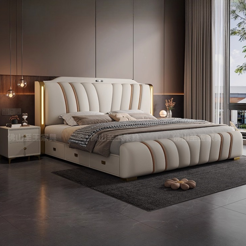 เตียงไม้ขนาด 180x200 ซม. พร้อม - King Size Bed Frame With Storage Drawers บทวิจารณ์และราคา