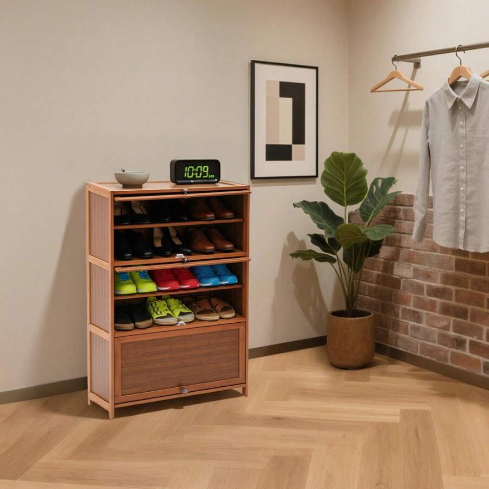 ตู้เก็บรองเท้า 7 ชั้น แบบตั้งพ - Shoe Rack Cabinet Narrow Entryway บทวิจารณ์และราคา