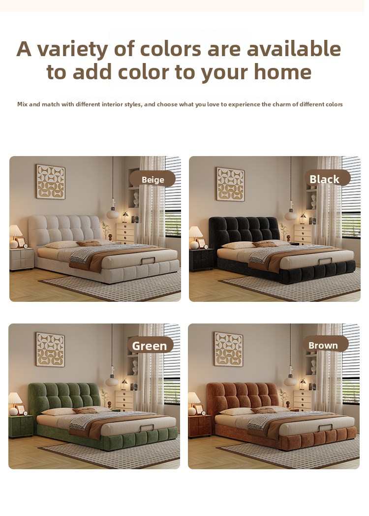 เตียงหุ้มเบาะผ้าเชนิลล์เนื้อพิ - Gas Lift Storage Bed Hydraulic บทวิจารณ์และราคา