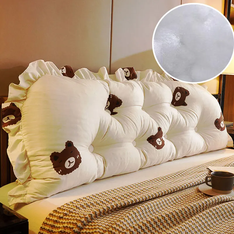 รูปสี่เหลี่ยมผืนผ้าหัวอ่านขนาด - Headboard Cushion Backrest Tatami บทวิจารณ์และราคา