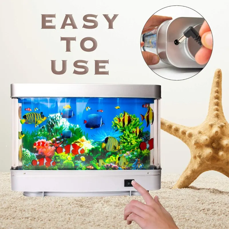 โคมไฟตู้ปลาแบบเขตร้อนโคมไฟเทีย - Floating Nightstand With Led Light บทวิจารณ์และราคา