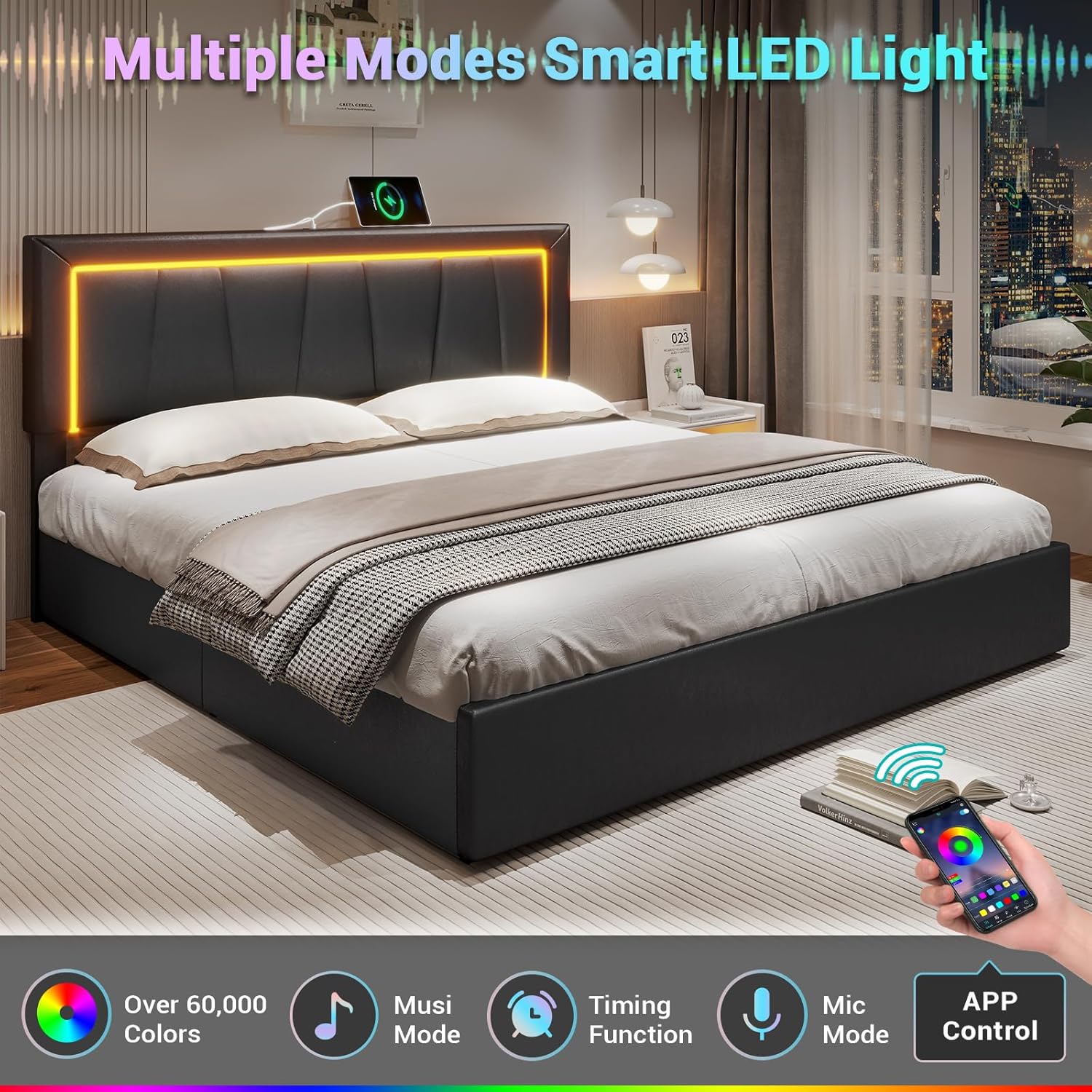 โครงเตียงขนาดคิงไซส์แคลิฟอร์เน - King Size Bed Frame With Storage Drawers บทวิจารณ์และราคา