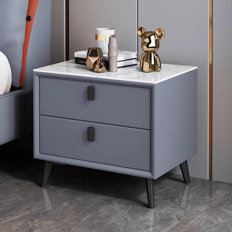 โต๊ะข้างเตียงไม้เนื้อแข็งสไตล์ - Solid Wood Nightstand 2 Drawers บทวิจารณ์และราคา