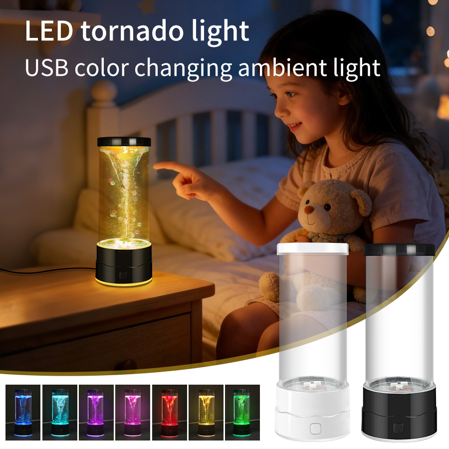 ไฟ LED สร้างสรรค์รูปทรงทอร์นาโ - Floating Nightstand With Led Light บทวิจารณ์และราคา