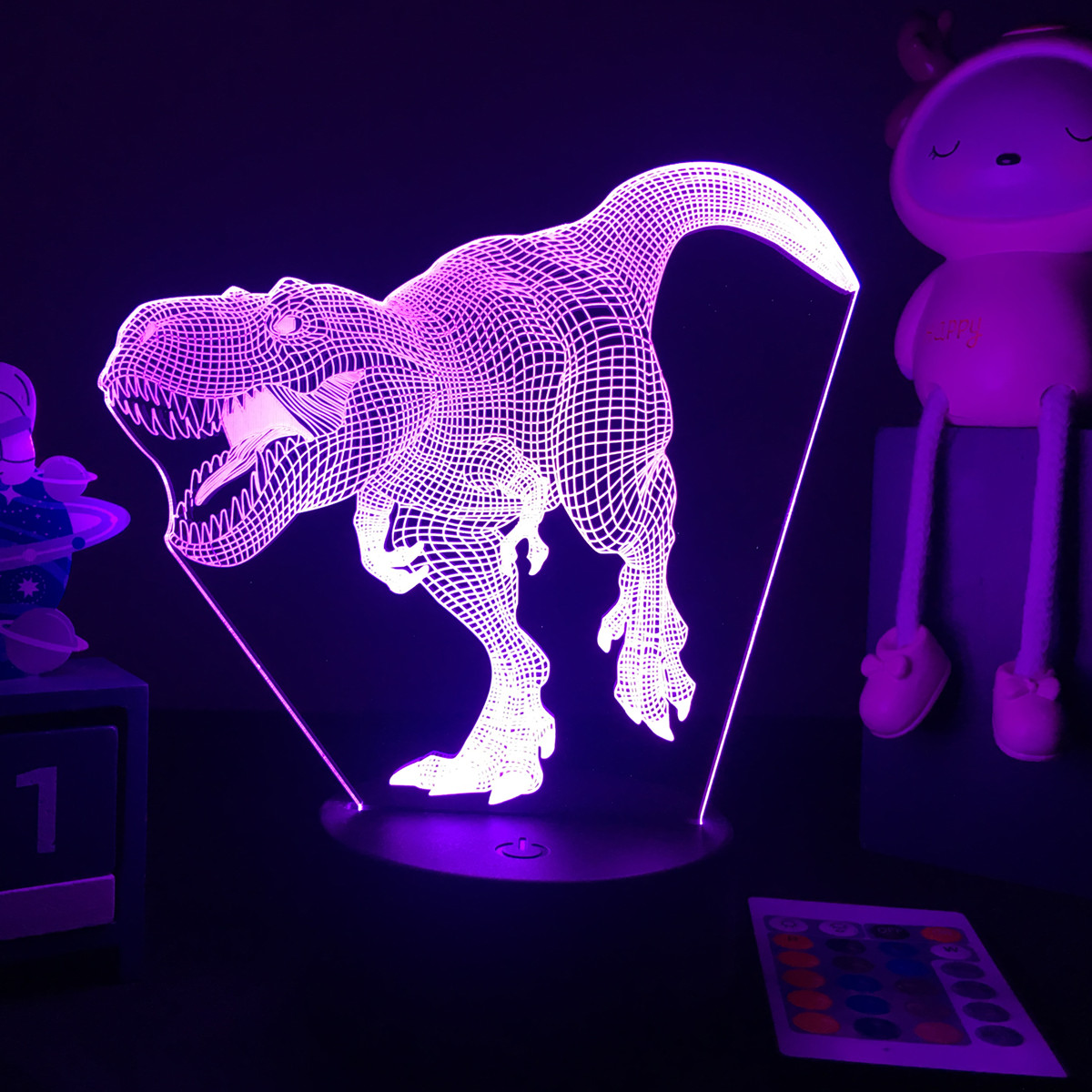 ไฟ LED กลางคืนรูปไดโนเสาร์สำหร - Floating Nightstand With Led Light บทวิจารณ์และราคา