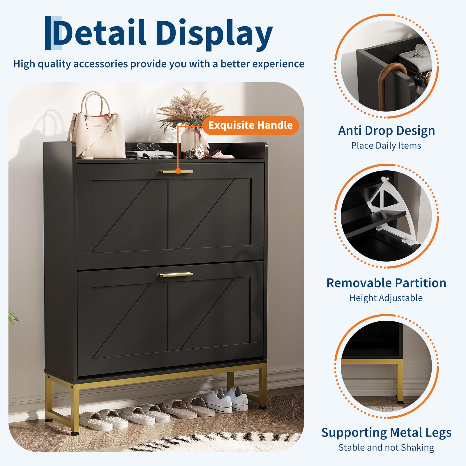 ตู้เก็บรองเท้าทรงแคบสำหรับทางเ - Shoe Rack Cabinet Narrow Entryway บทวิจารณ์และราคา
