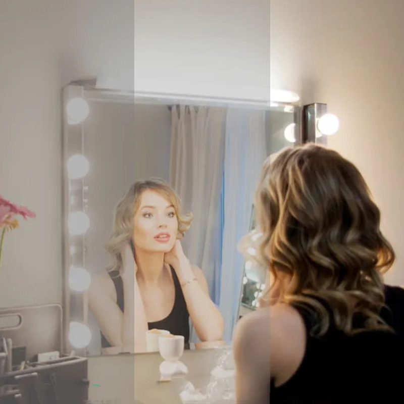 กระจกแต่งหน้า LED พร้อมไฟ, ไฟแ - Dressing Table Vanity With Lighted Mirror บทวิจารณ์และราคา