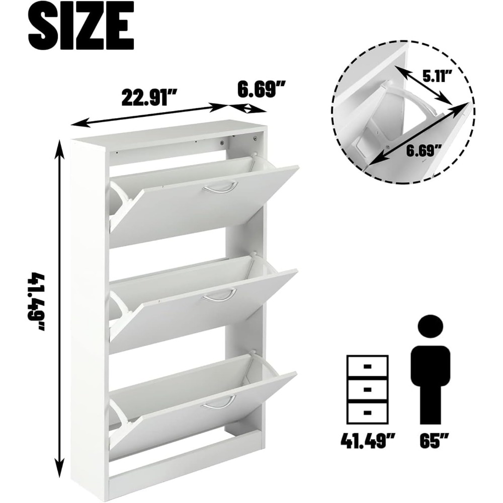 ตู้เก็บรองเท้าแบบแคบสำหรับทางเ - Shoe Rack Cabinet Narrow Entryway บทวิจารณ์และราคา