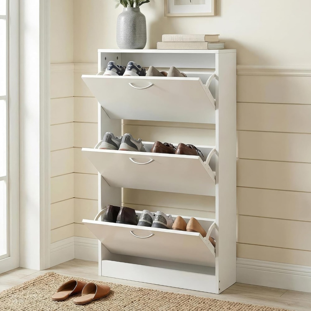 ตู้เก็บรองเท้าแบบแคบสำหรับทางเ - Shoe Rack Cabinet Narrow Entryway บทวิจารณ์และราคา