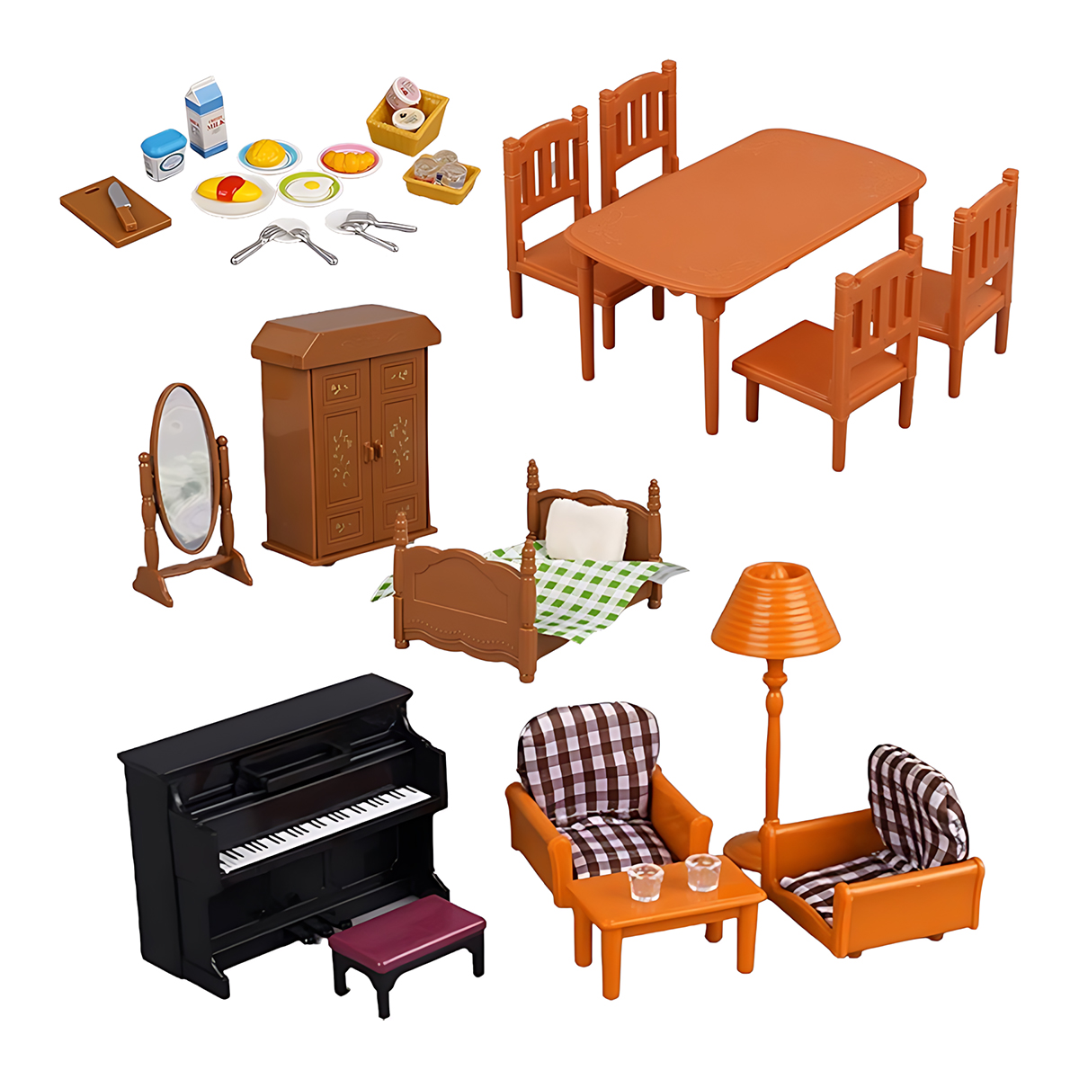 เฟอร์นิเจอร์จิ๋ว 1:12 ตุ๊กตาบ้ - Bedroom Furniture บทวิจารณ์และราคา