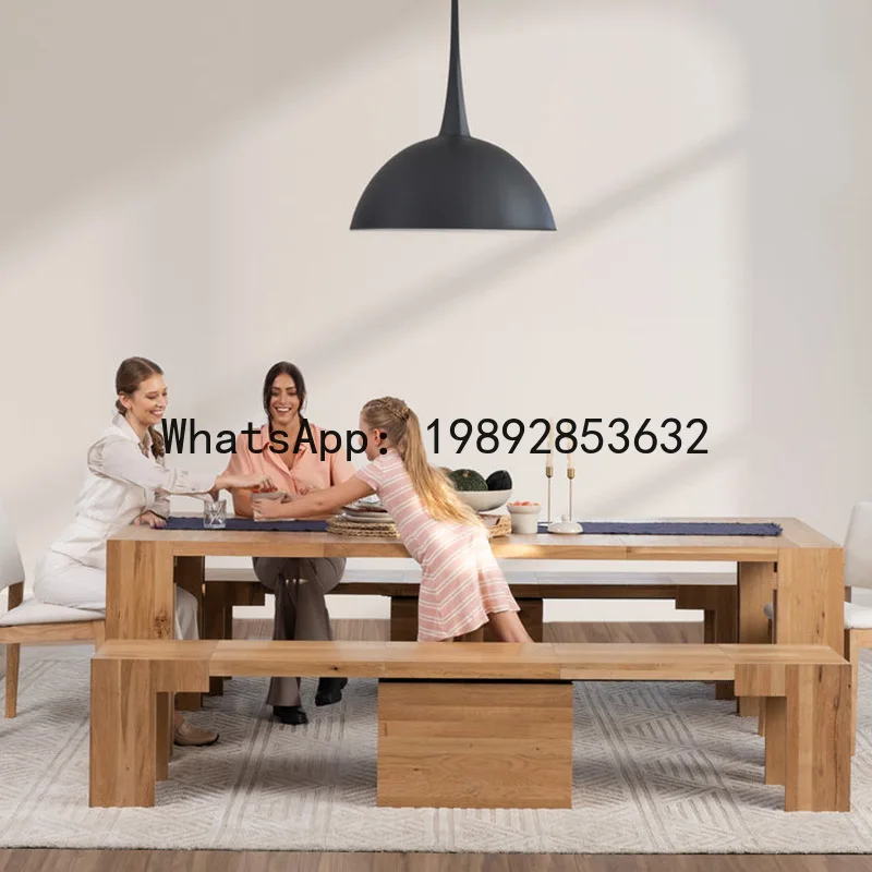 โต๊ะอาหารแบบขยายได้ H5.15 - ไม - Chairs บทวิจารณ์และราคา